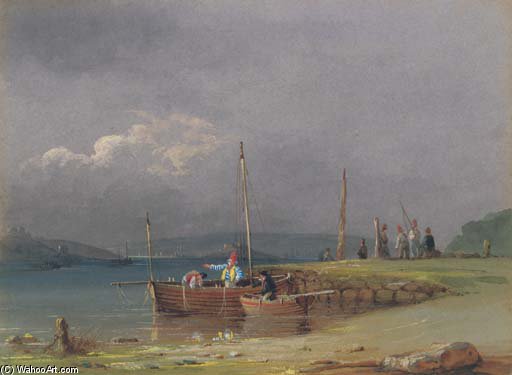 Plymouth Hoe And Drake's Island From Cremyll Point — Nicholas Matthew Condy