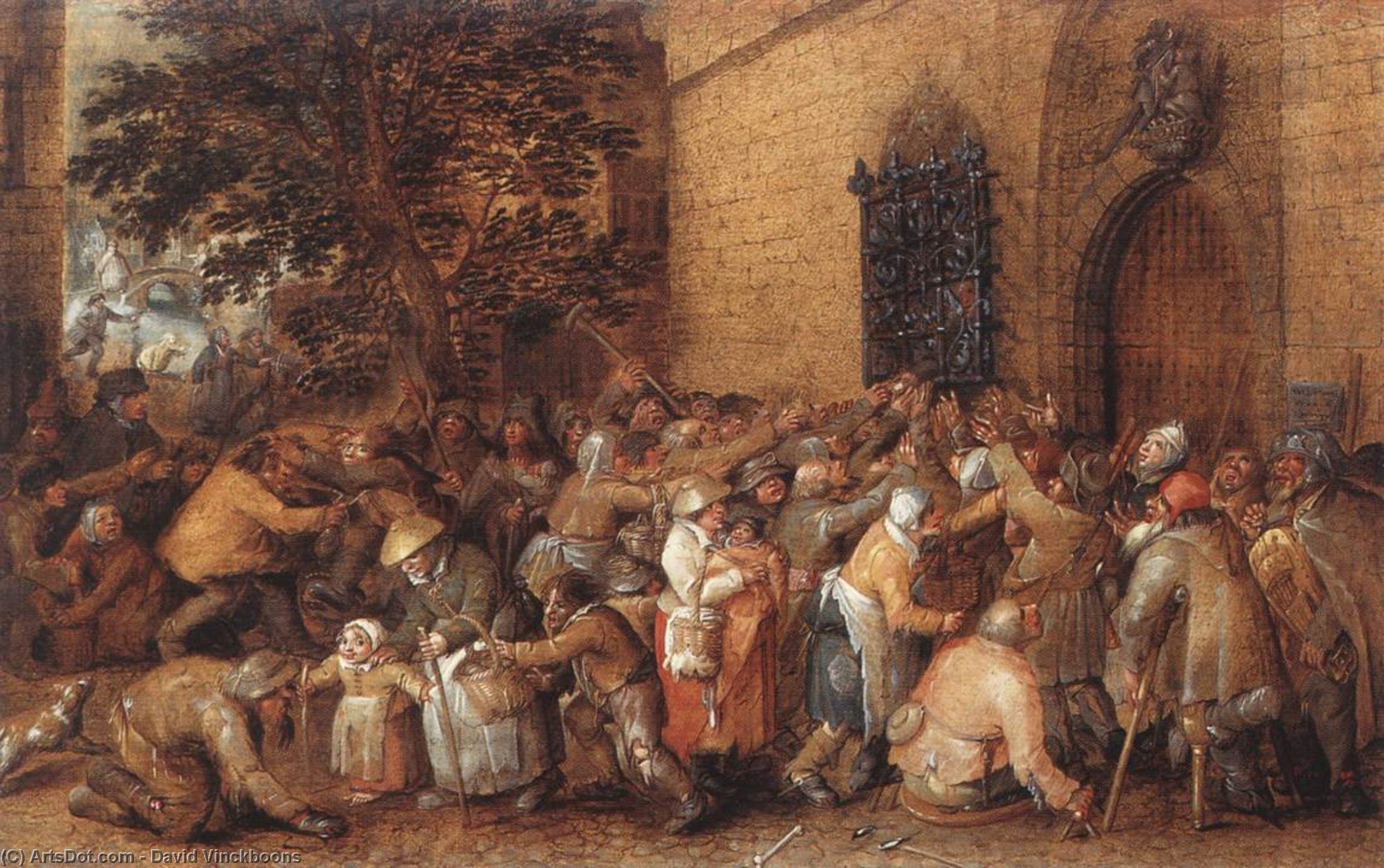 Distribution Of Loaves To The Poor — David Vinckboons