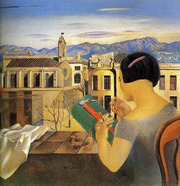 Frau Am Fenster In Figueras — Salvador Dalí