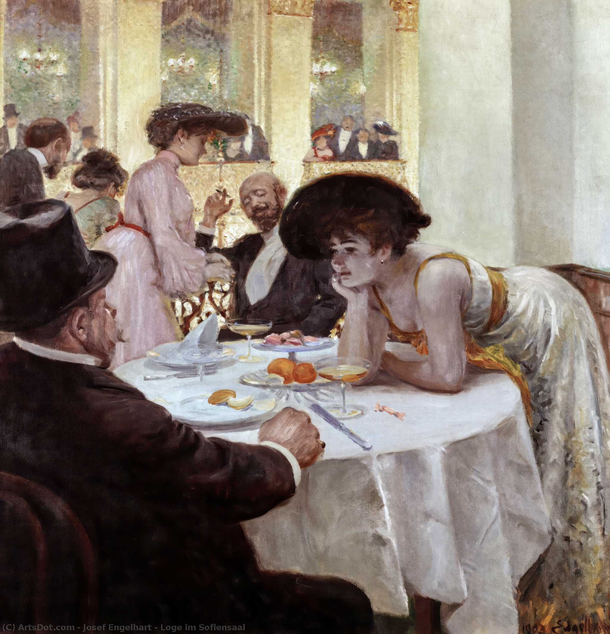 Lodge In The Sofiensaal — Josef Engelhart