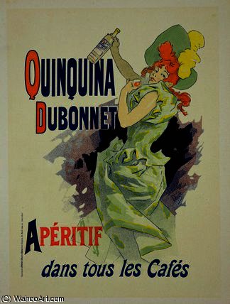 Reproduction Of A Poster Advertising 'quinquina Dubonnet' — Jules Chéret