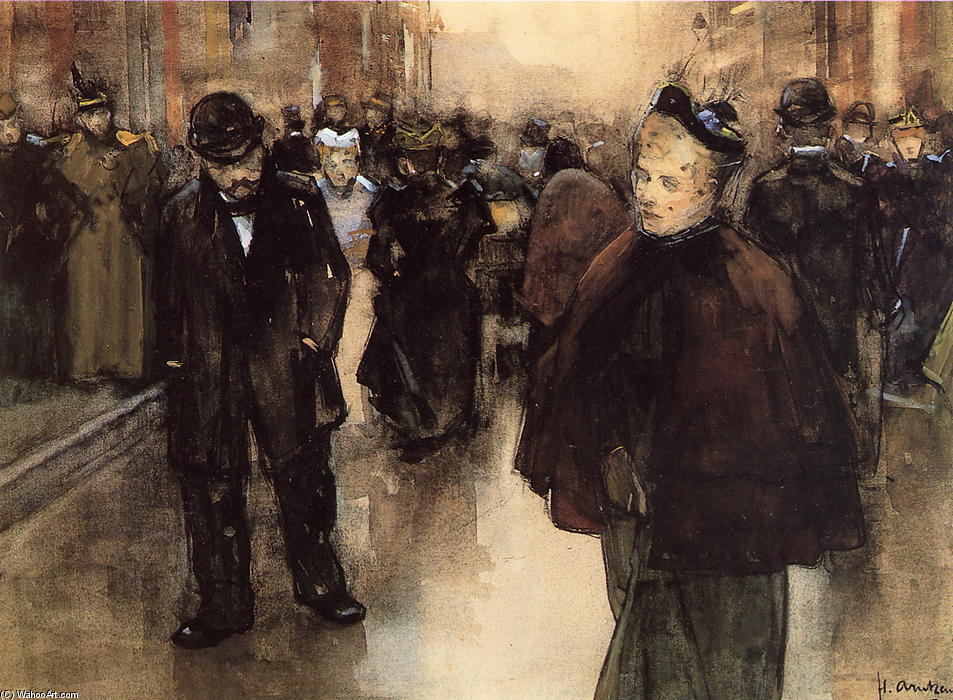 In Street In Den Haag — Pieter Florentius Nicolaas Jacobus Arntzenius