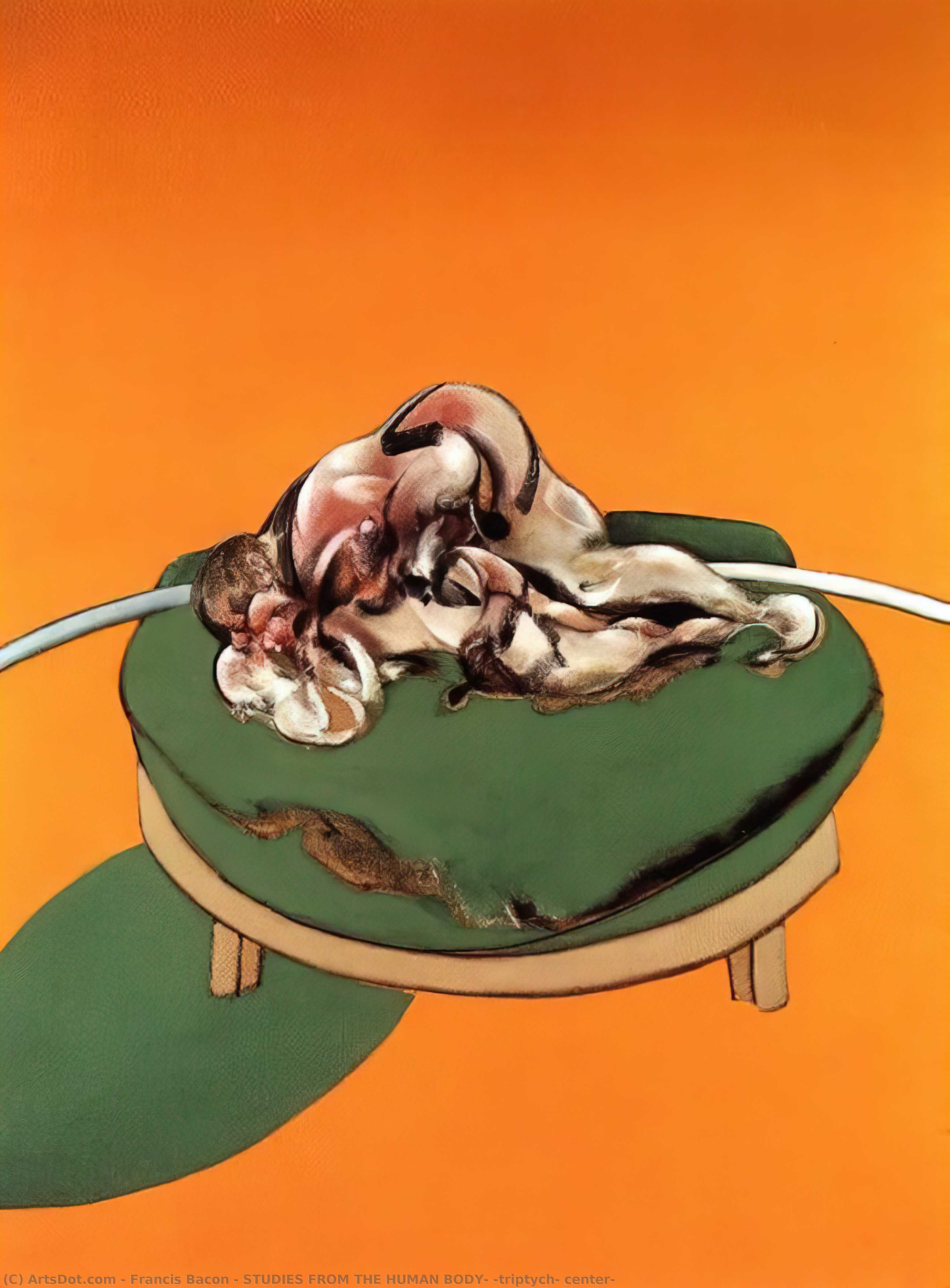 Studies From The Human Body, (triptych, Center) — Френсис Бејкон