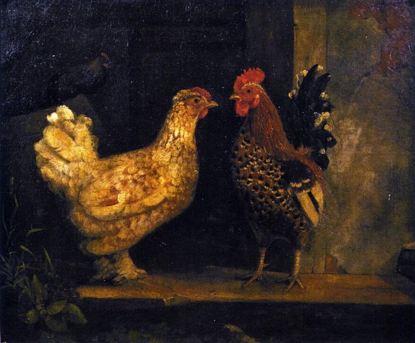 Study From Nature - Chickens — Charles Henry Miller