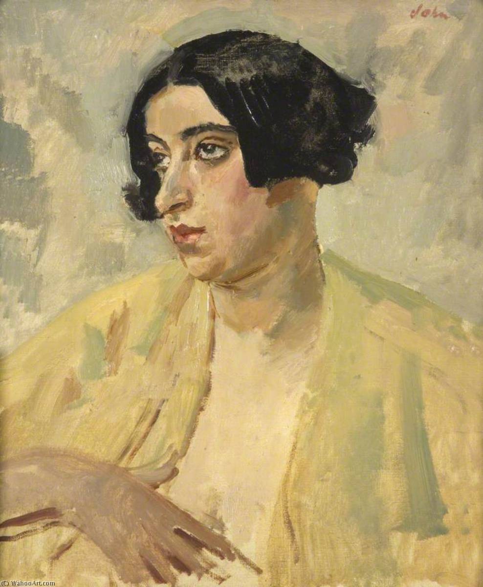 Study Of A Woman (possibly Mrs Randolph Schwabe, 'birdie') — Ogast Edvin Džon
