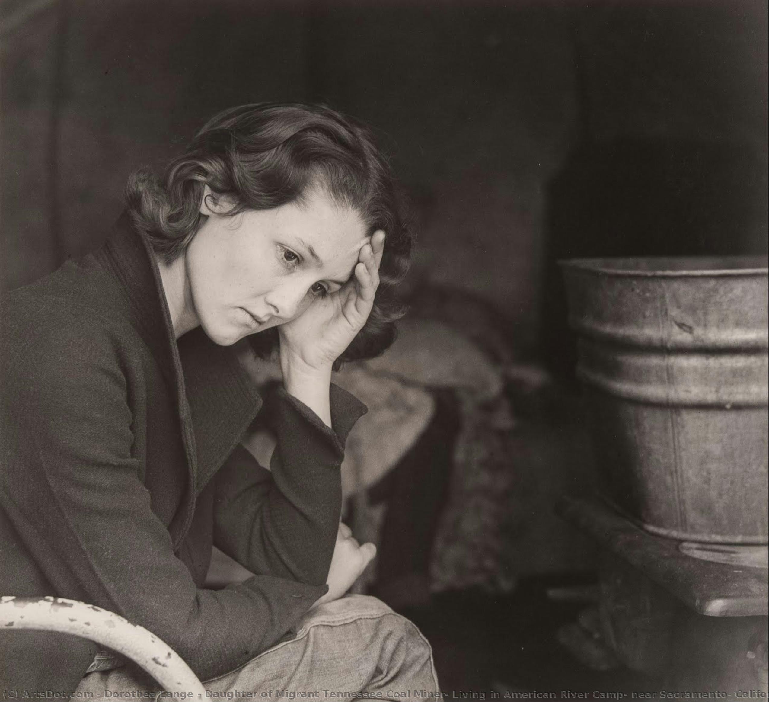 Daughter Of Migrant Tennessee Coal Miner, Living In American River Camp, Near Sacramento, California — Dorothea Lange