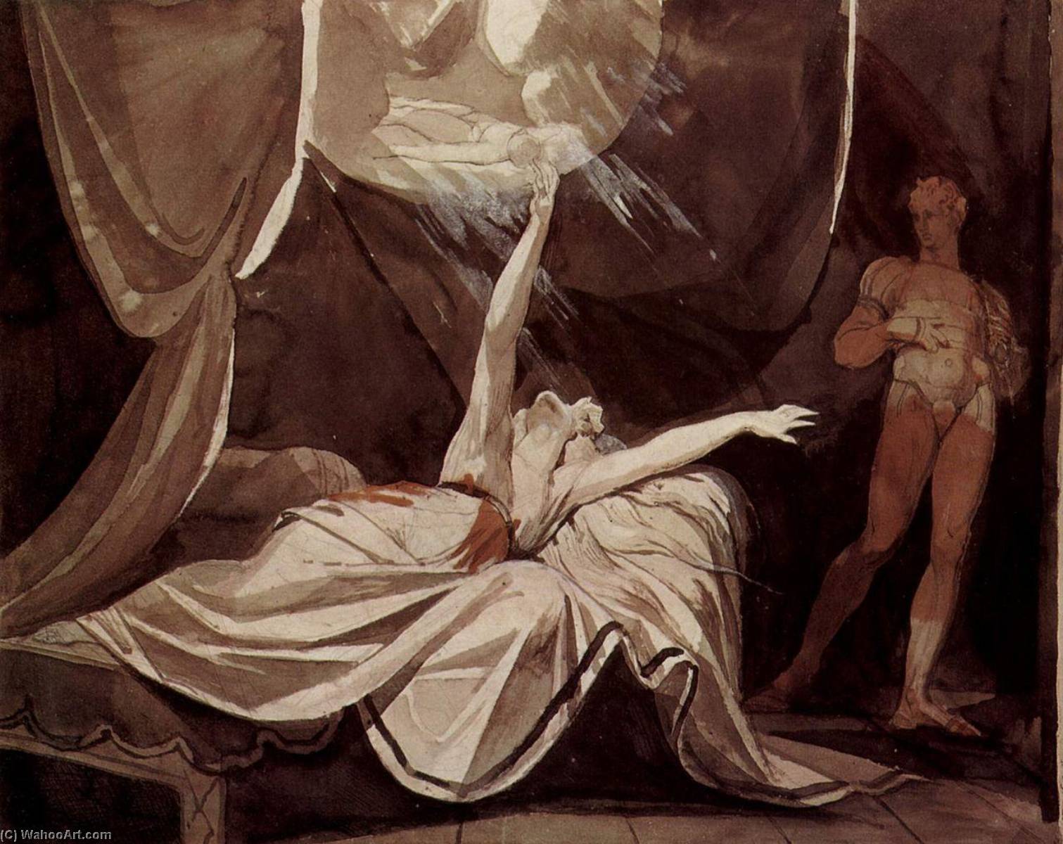 Kriemhild Sees The Dead Siegfried In A Dream — Johann Heinrich Füssli