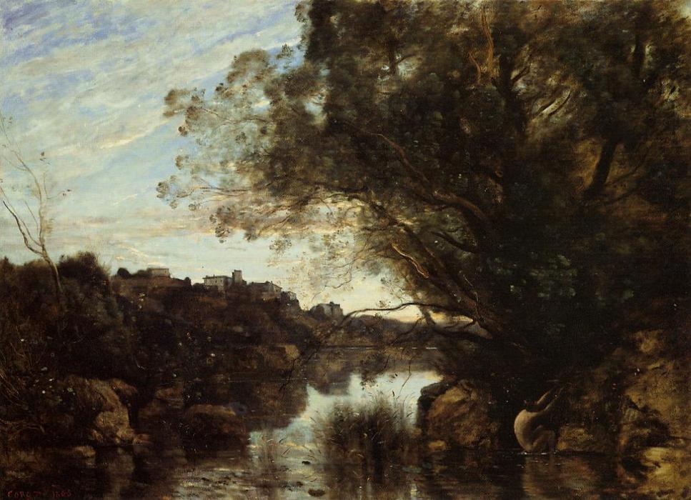 Erinnerung An Die Region Des Nemi-sees — Jean-baptiste-camille Corot