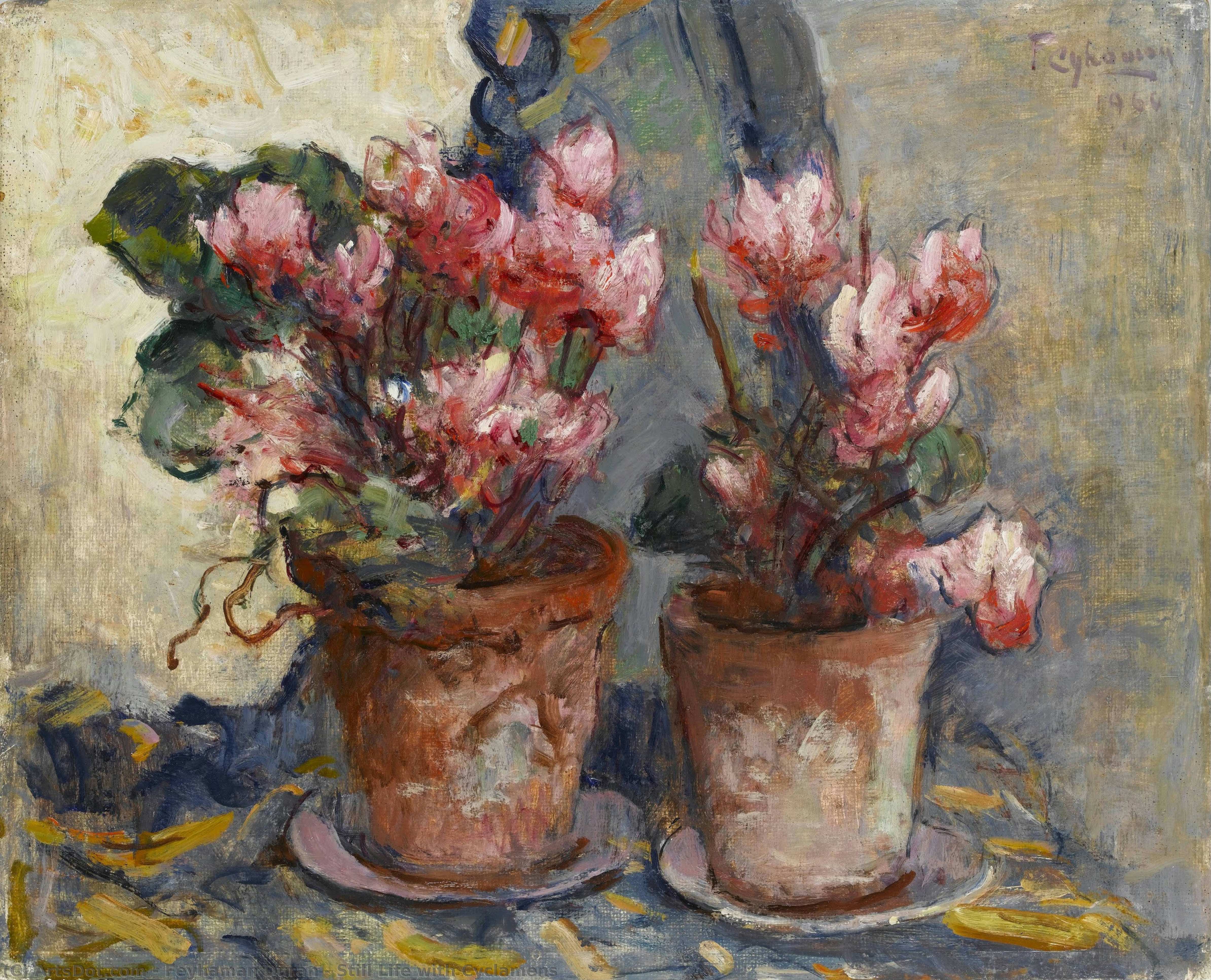 Still Life With Cyclamens — Feyhaman Duran