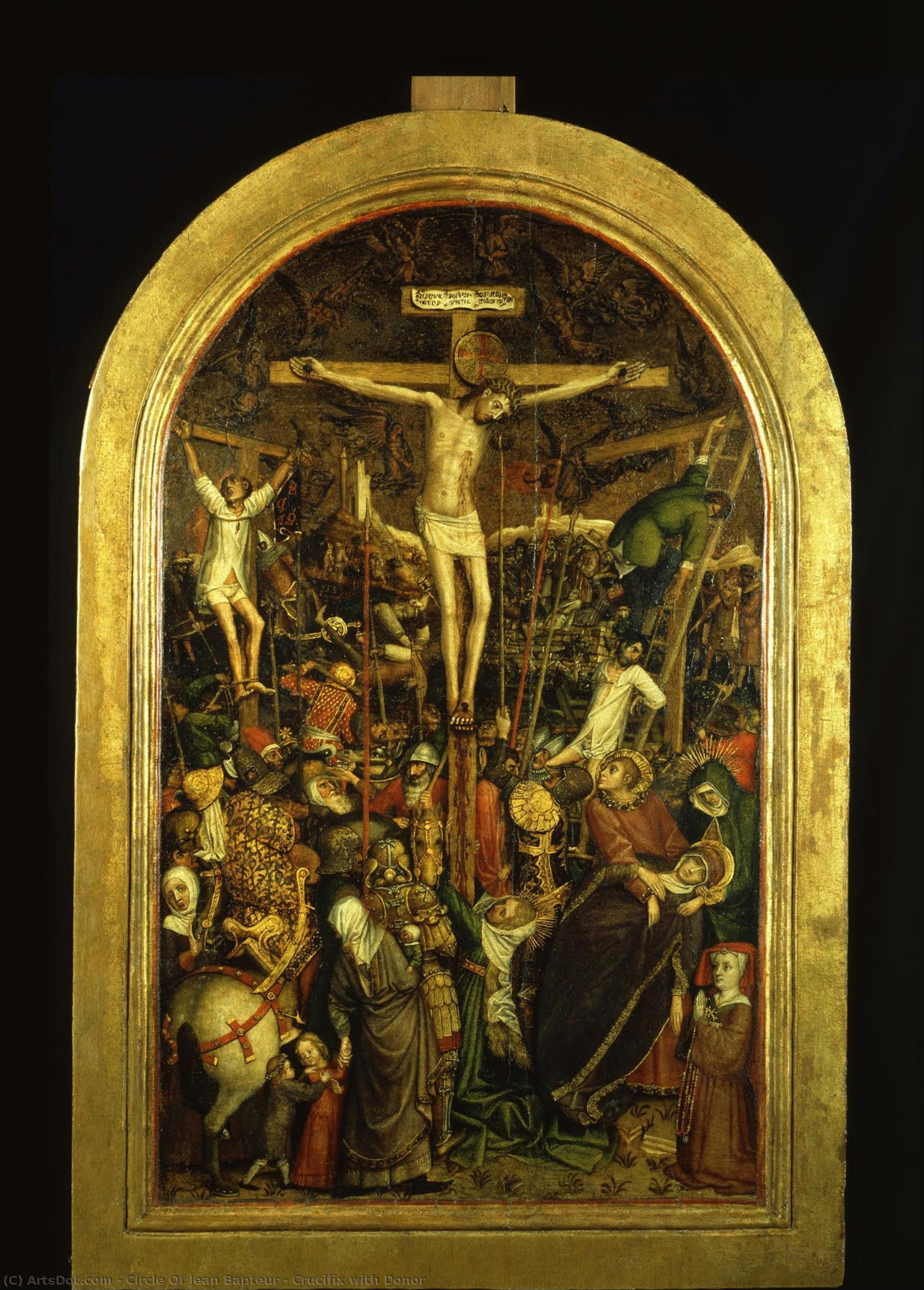 Crucifix With Donor — Círculo De Jean Bapteur