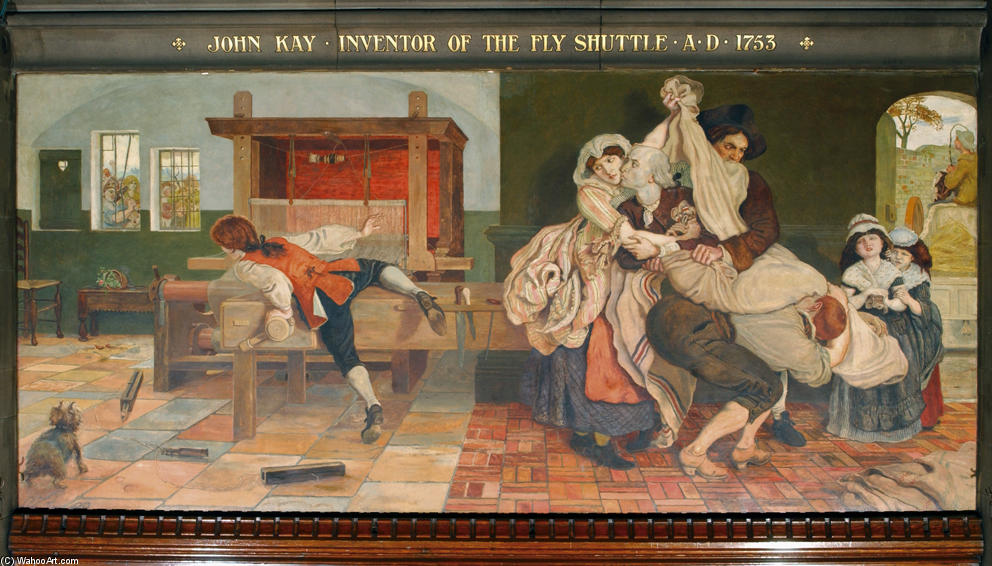 John Kay, Inventor Of The Fly Shuttle — Ford Madox Brown