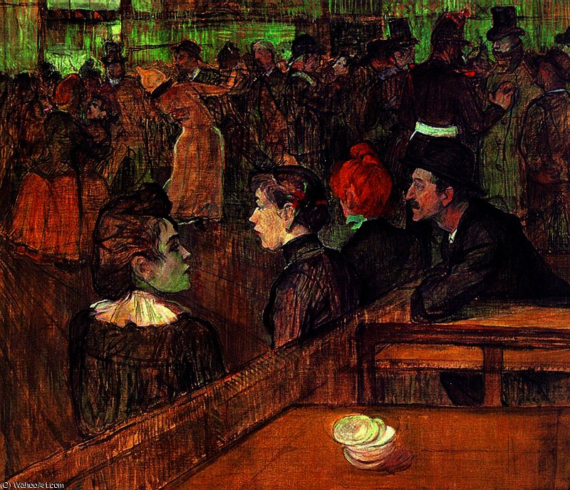 Dance In The Moulin Of The Galette — Henri De Toulouse-lautrec