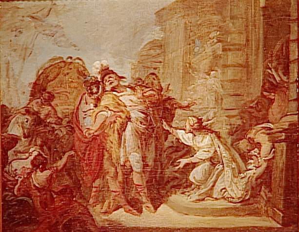 Scene Antique Dit Aussi La Fille De Jephte ( ) — Gabriel Jacques De Saint Aubin