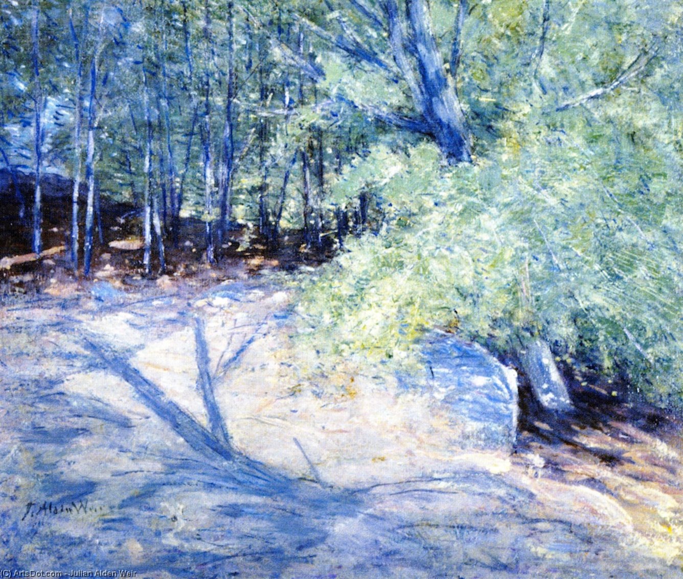 Path In The Woods — Julian Alden Weir