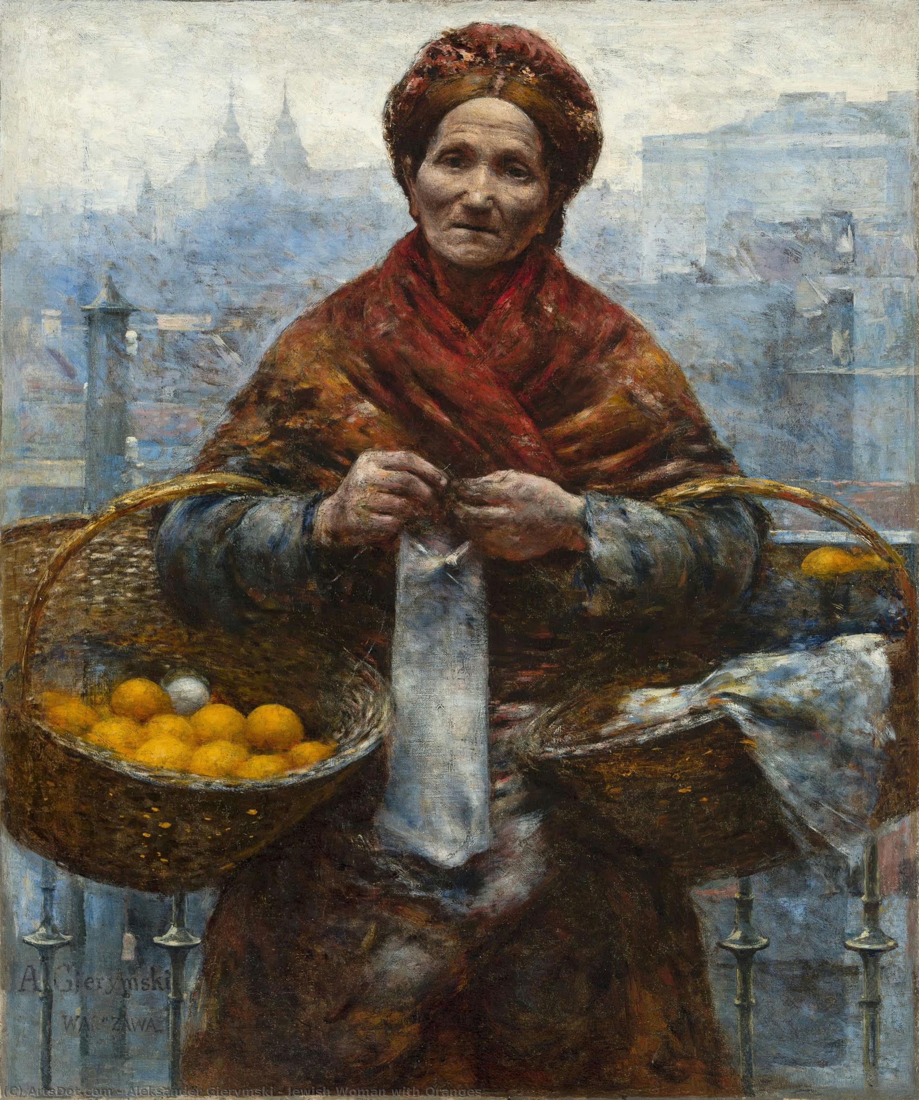 Jewish Woman With Oranges — Aleksander Gierymski
