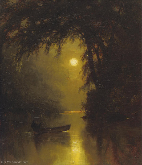 Moonlit Landscape — Arthur Parton