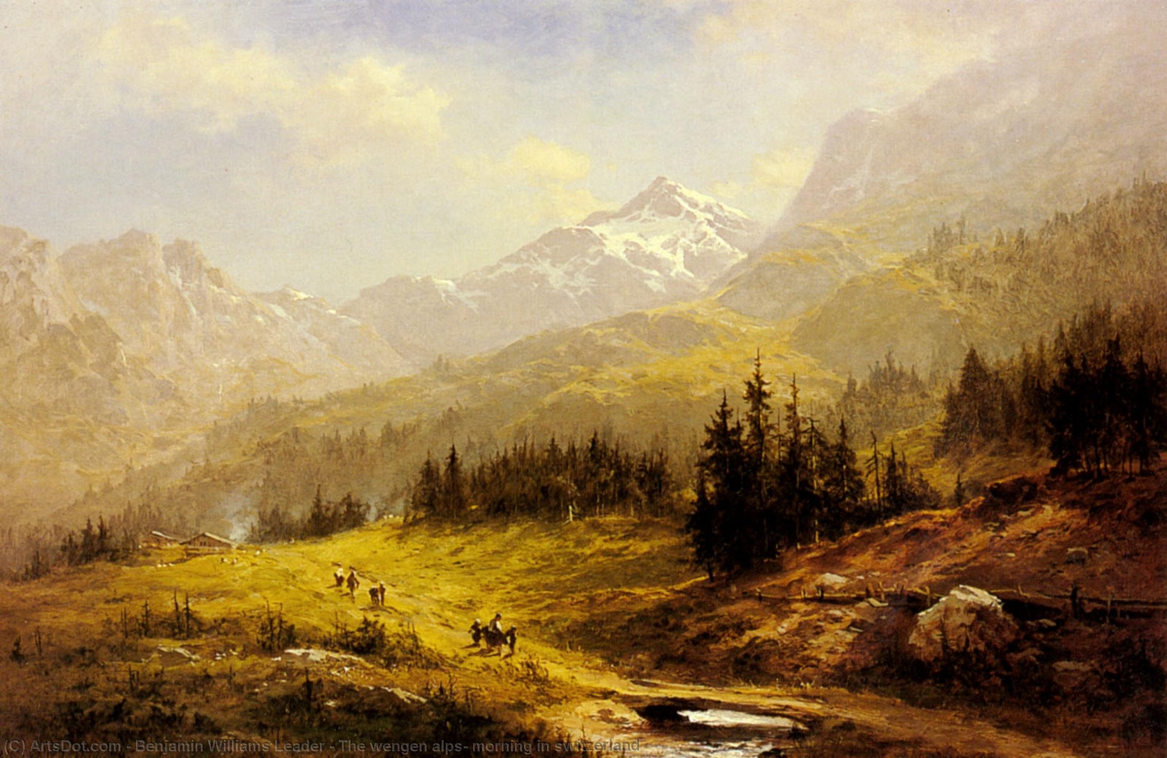 The Wengen Alps, Morning In Switzerland — R.a Benjamin Williams Leader