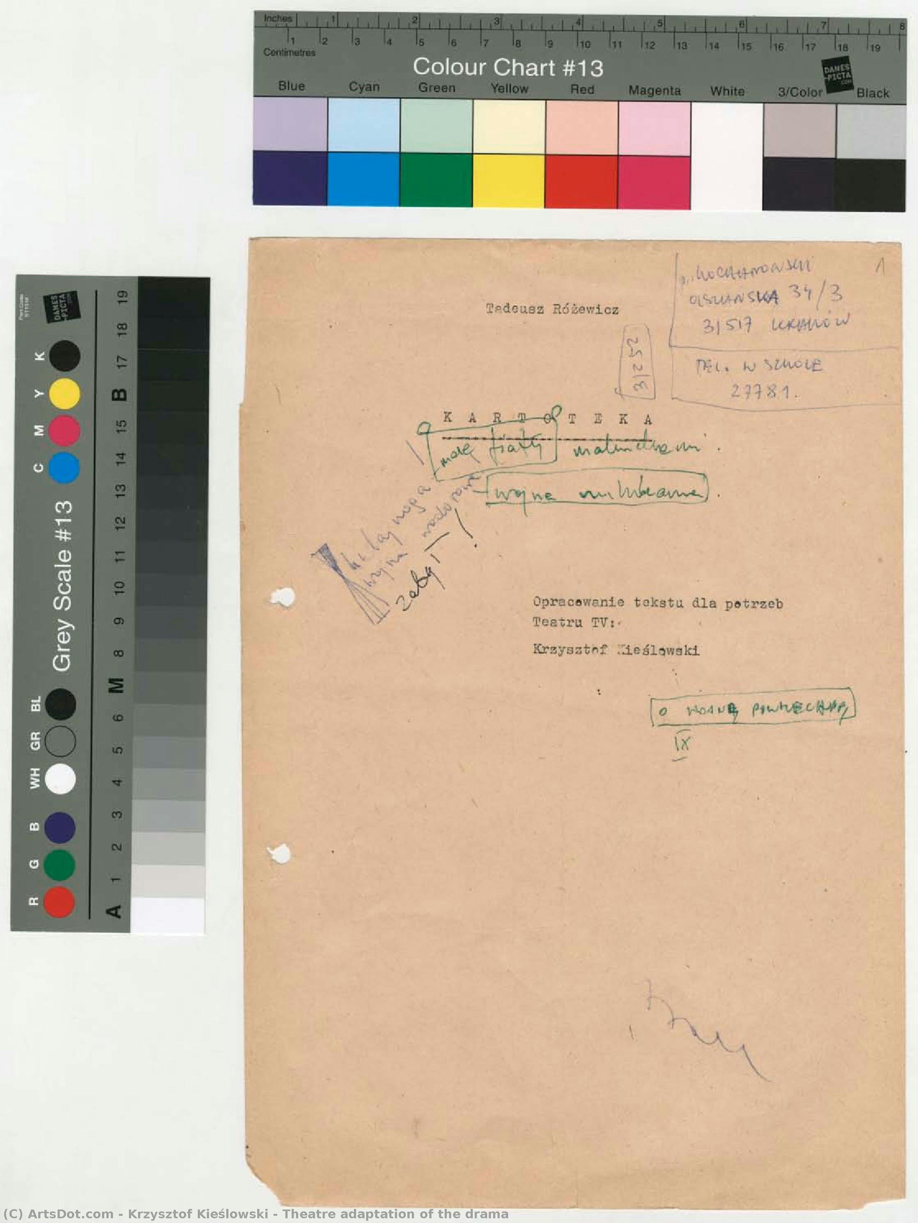 Theatre Adaptation Of The Drama — Krzysztof Kieślowski