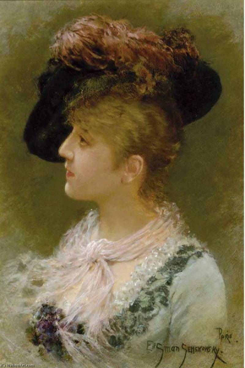 The Feathered Hat — Emile Eisman Semenovsky