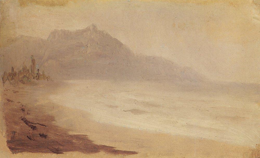 Sea Coast. View Of Mount Demerdzhi — Arkhip Ivanovich Kuindzhi