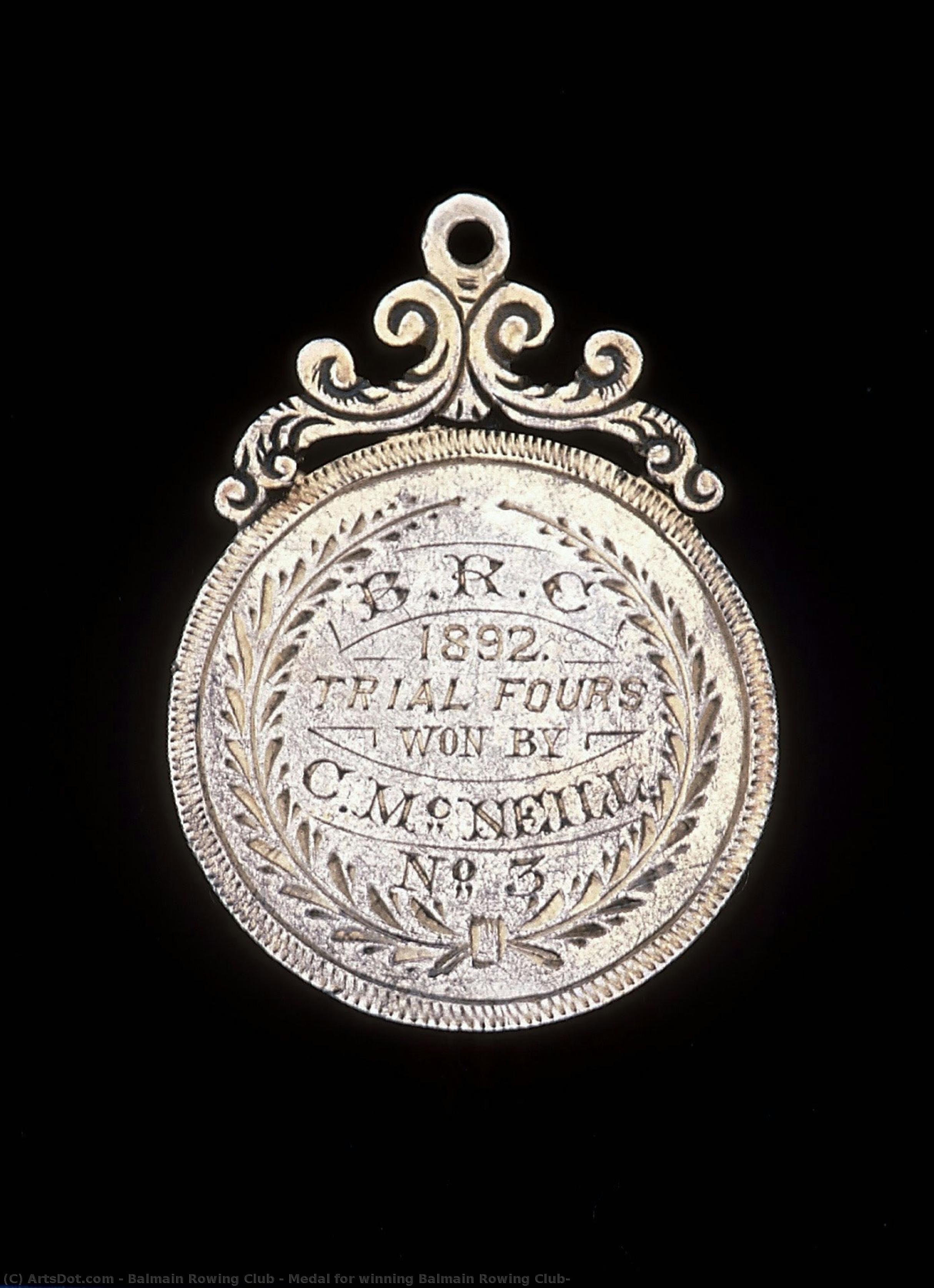 Medal For Winning Balmain Rowing Club — Balmain Rowing Club