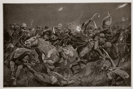 The Night Charge Of The 19th Hussars Near Lydenberg — Richard Caton Woodville