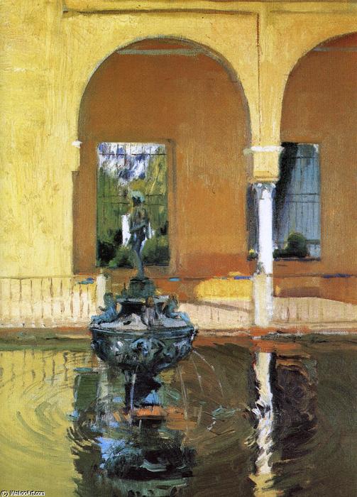 The Fountain In The Alcázar Of Seville — Joaquín Sorolla Y Bastida