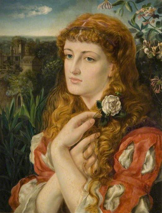 A Lady Holding A Rose — Emma Sandys
