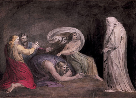 Samuel Appearing To Saul In The Presence Of The Witch Of Endor — Johann Heinrich Füssli