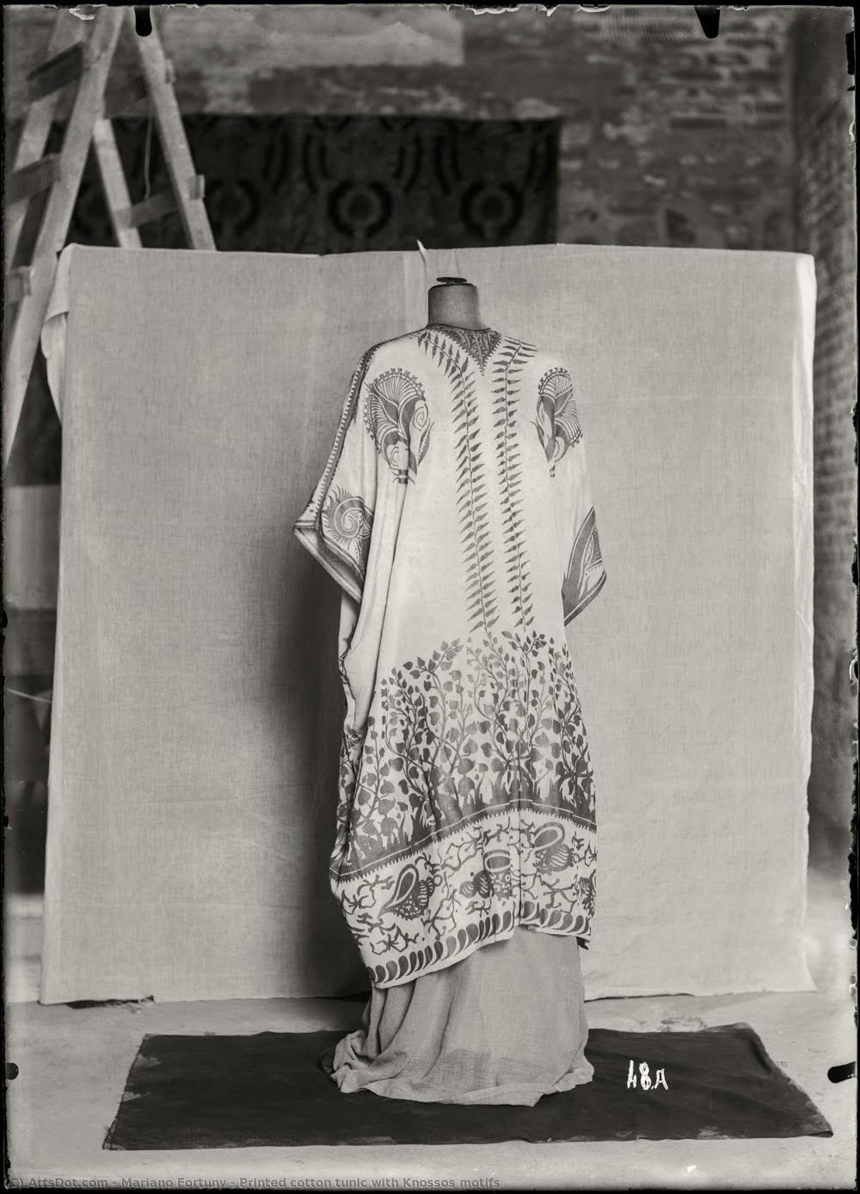 Printed Cotton Tunic With Knossos Motifs — Mariano Fortuny