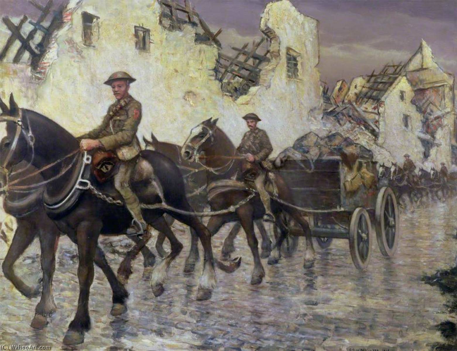 After The Recapture Of Bapaume, France — Christopher Richard Wynne Nevinson