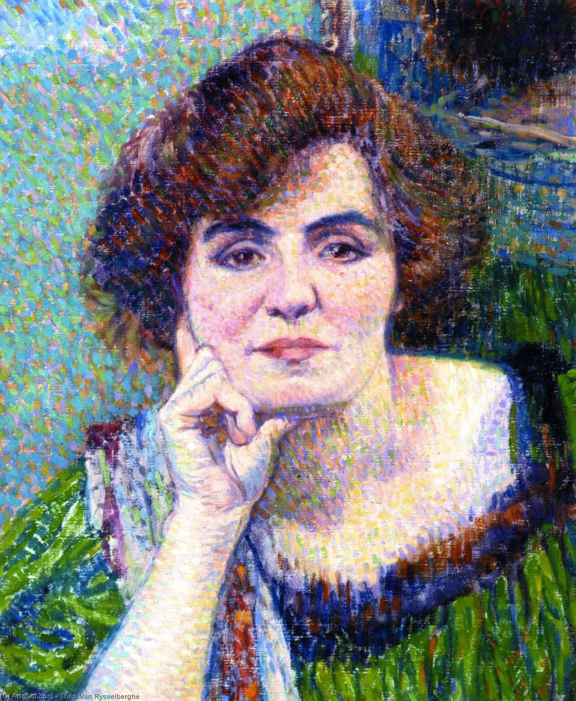 Portrait Of Mme Demolderlder — Theo Van Rysselberghe