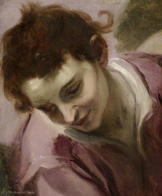 Study Of Head And Bust Of Youth, Looking To Lower Left — Lodovico Cardi (cigoli)