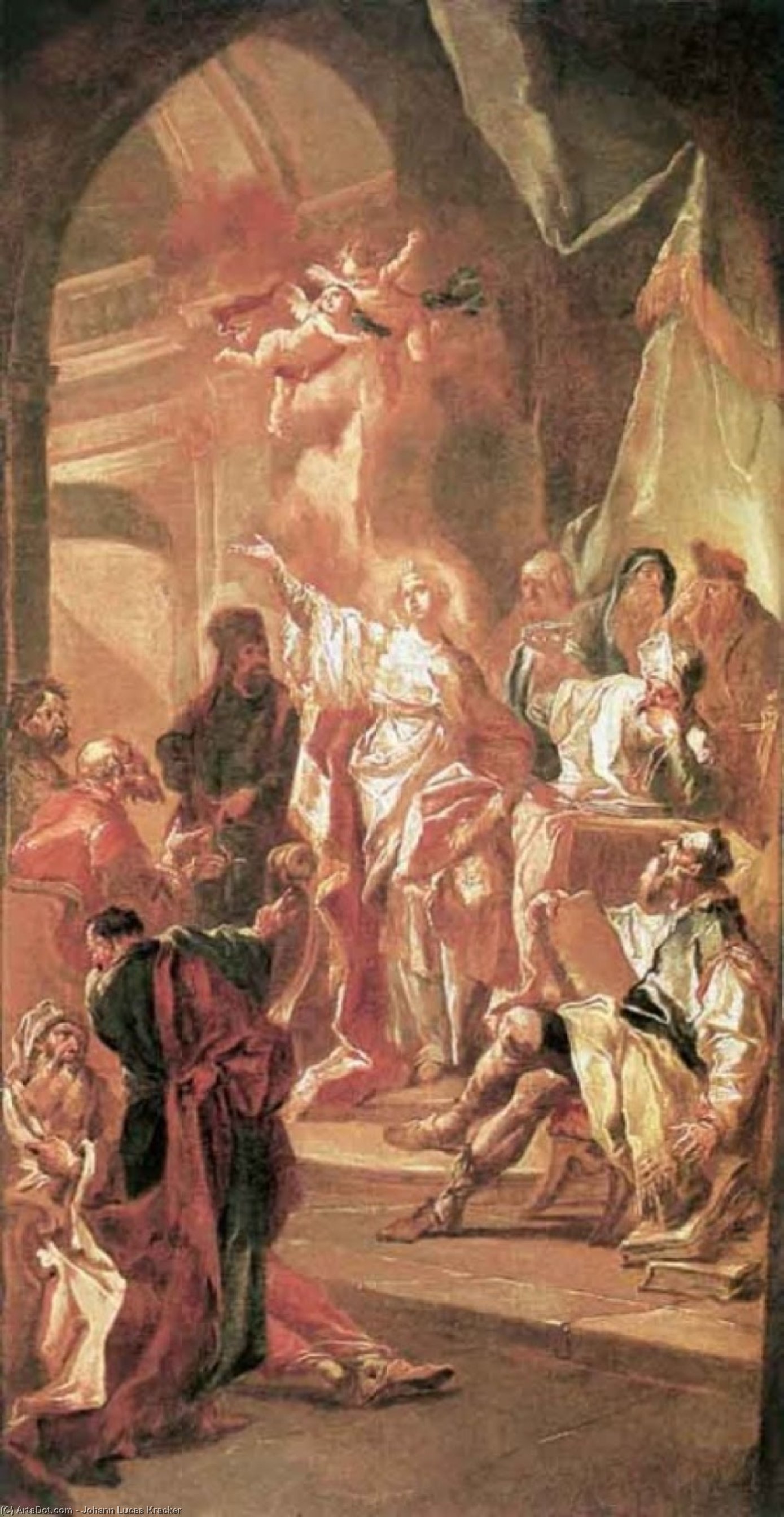 The Dispute Between St Catherine Of Alexandria And The Philosophers — Johann Lucas Kracker