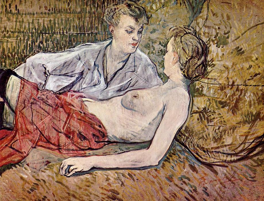 Two Friends 1 — Henri De Toulouse-lautrec