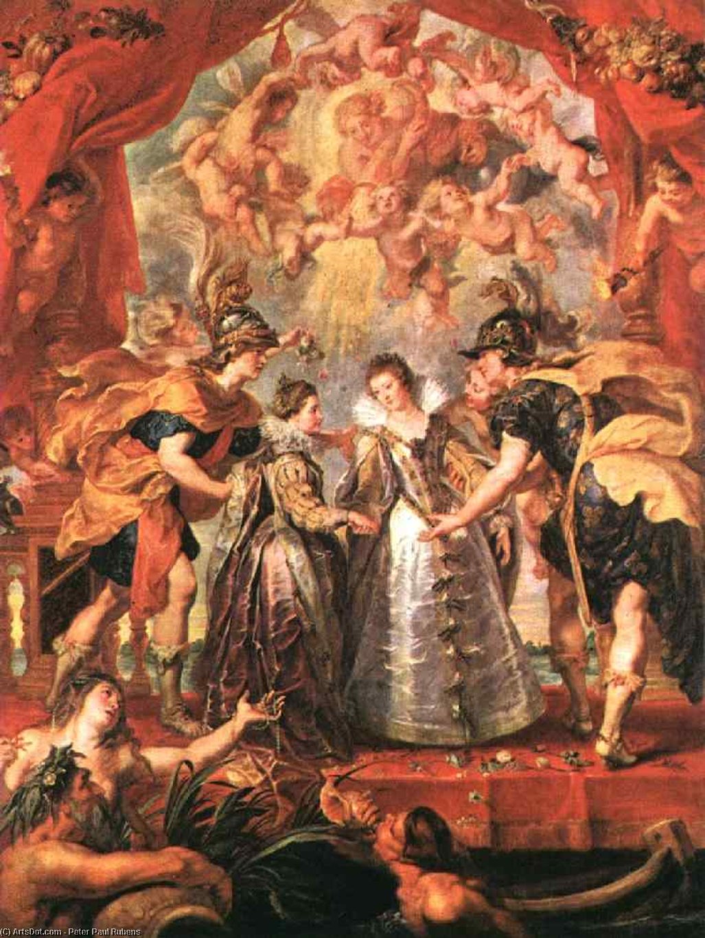 An Exchange Of Princesses, Louvre — Peter Paul Rubens