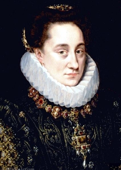 Portrait Of Maria Of Nassau — Adriaen Thomasz. Key