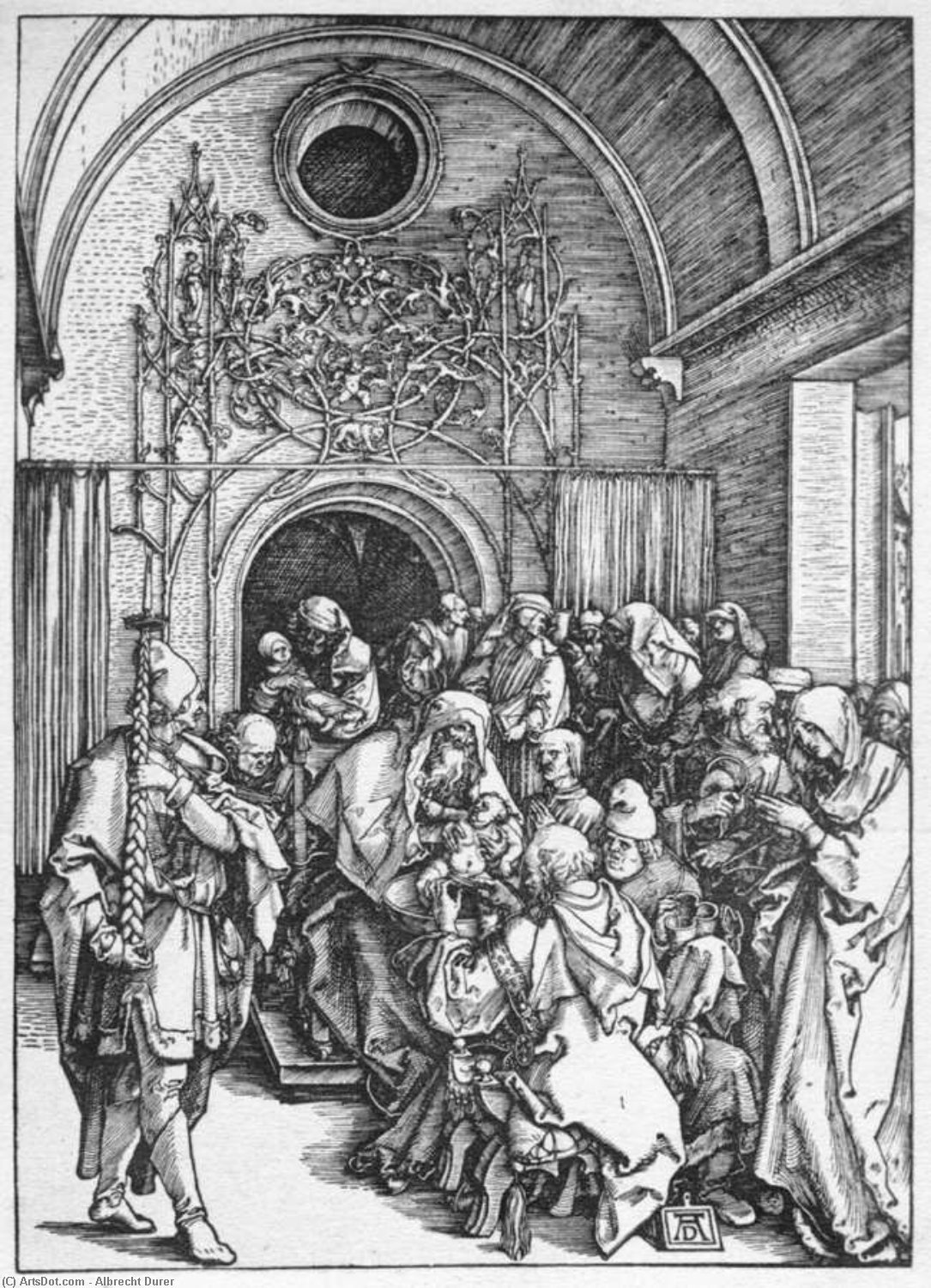 La Vida De La Virgen: 10. La Circuncisión De Cristo — Albrecht Dürer