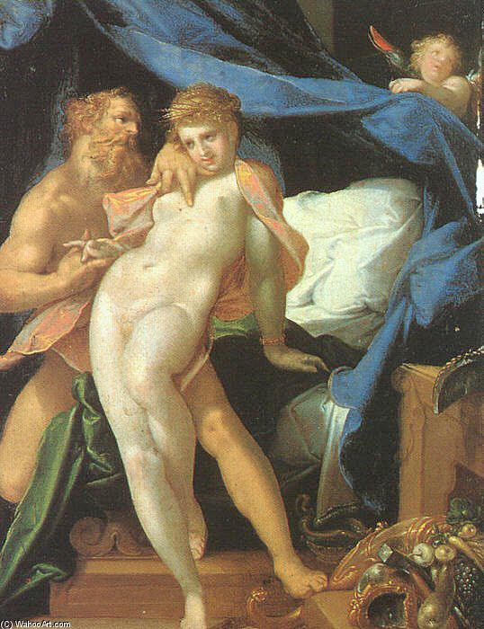 Vulcan And Maia — Bartholomaeus Spranger