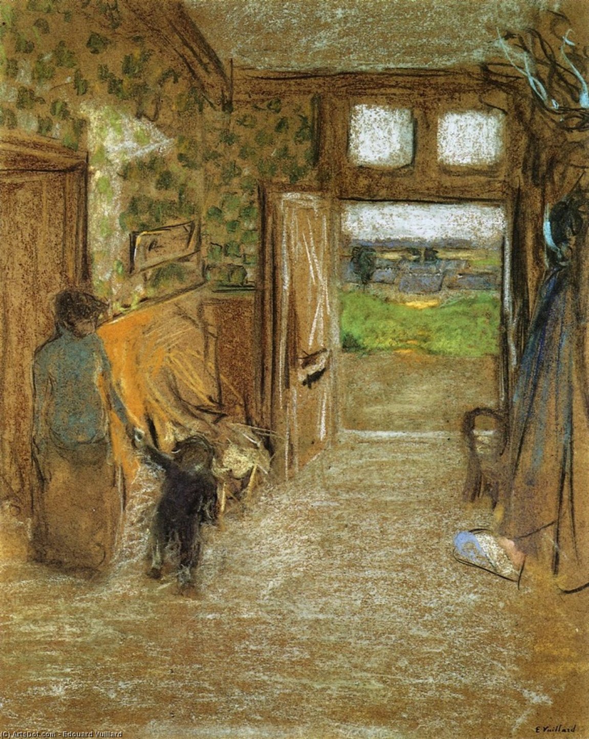 The Vestibule At Saint Jacut De La Mer — Jean-édouard Vuillard