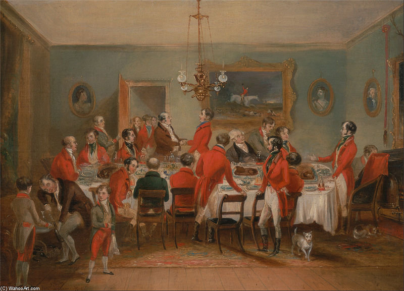 Bachelors' Hall- The Hunt Breakfast — Francis Calcraft Turner
