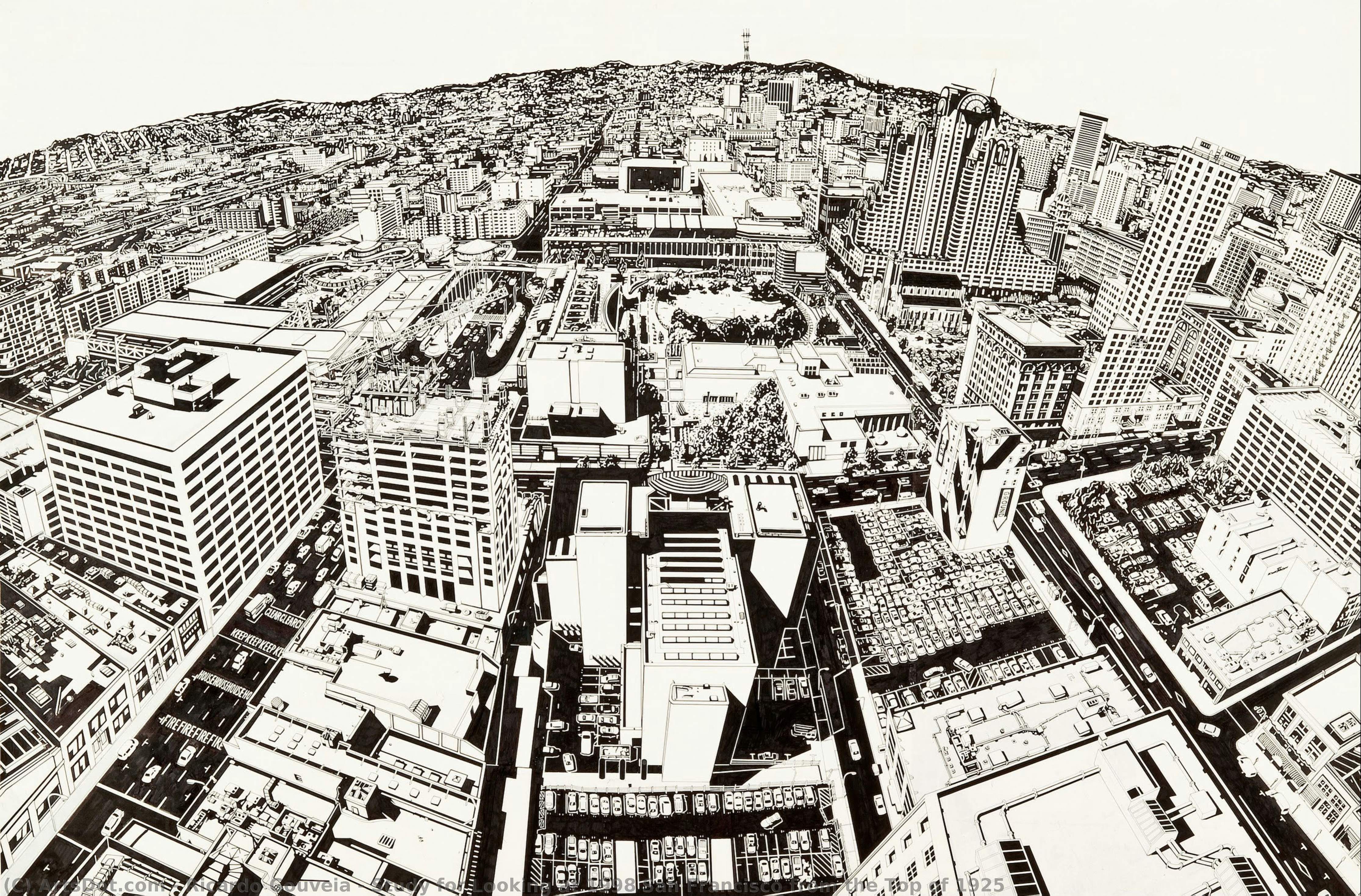 Study For Looking At 1998 San Francisco From The Top Of 1925 — Ricardo Gouveia