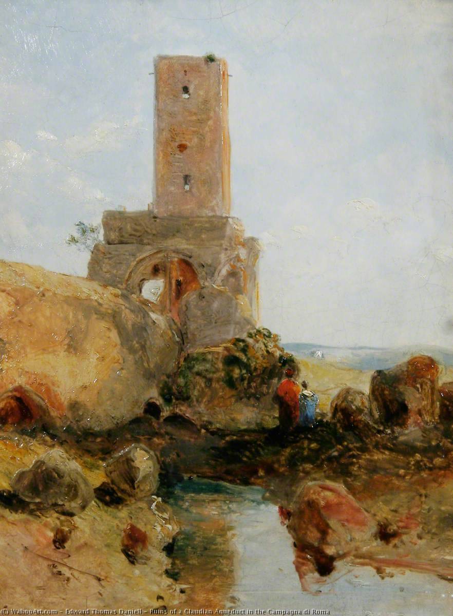 Ruins Of A Claudian Aqueduct In The Campagna Di Roma — Edward Thomas Daniell