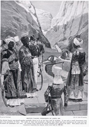 British Taking Possession Of Aden - — Richard Caton Woodville