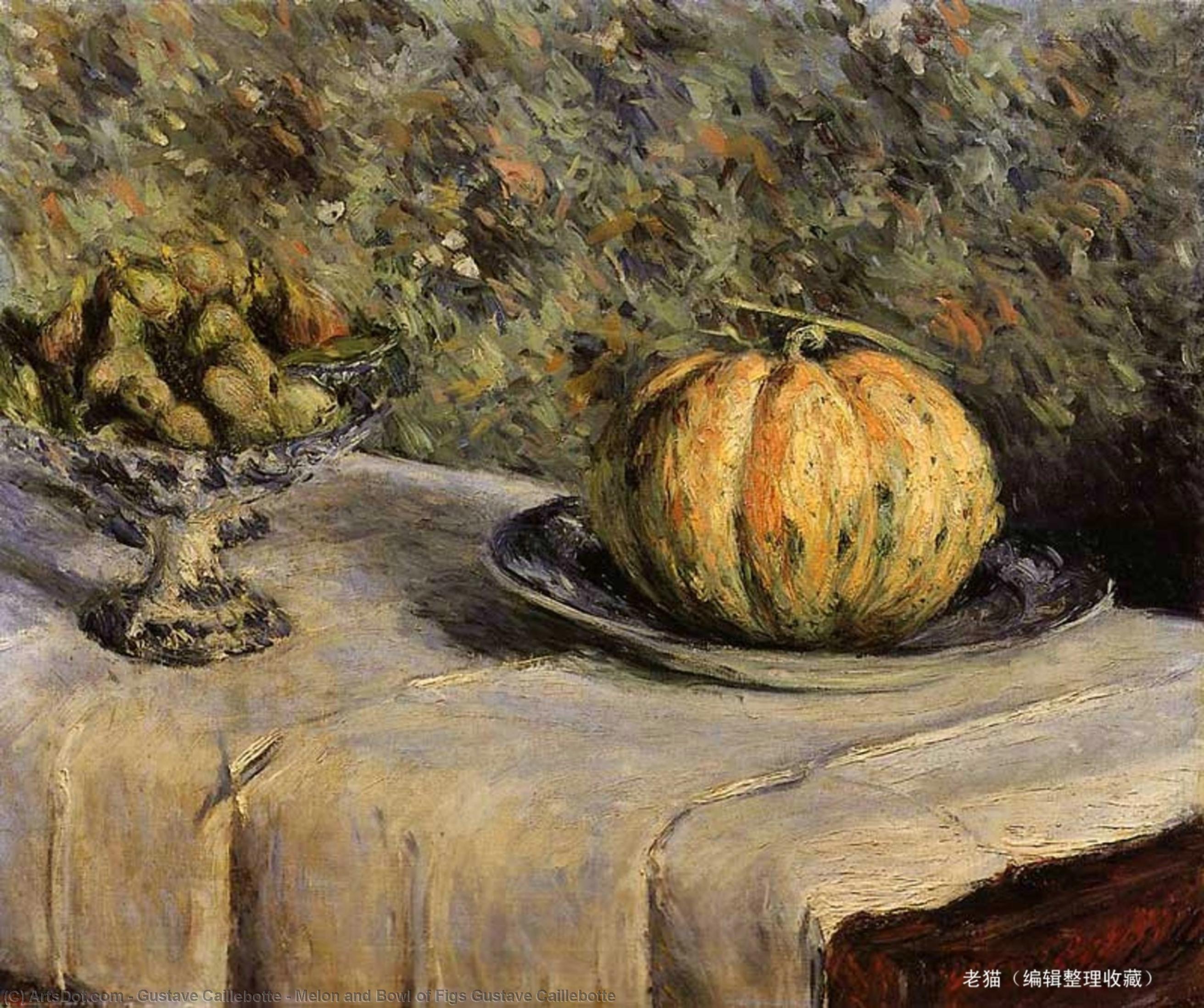 Melon And Bowl Of Figs Gustave Caillebotte — Gustave Caillebotte