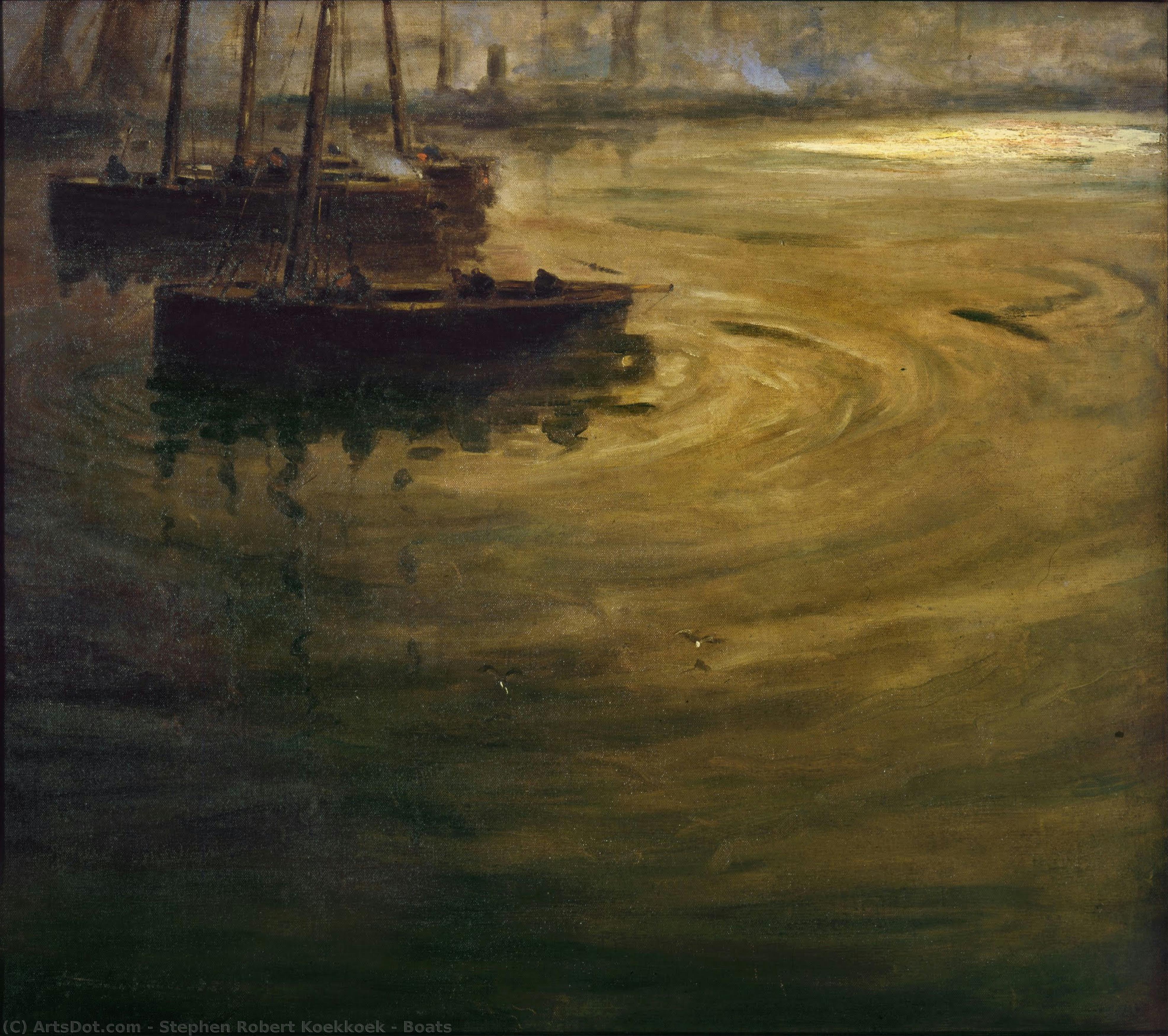 Boats — Stephen Robert Koekkoek