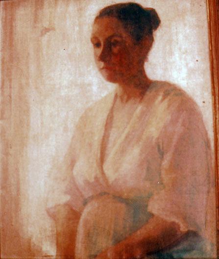 Artist's Model, Julie, (painting) — Katherine Beatrice Mcnaughton Mowry