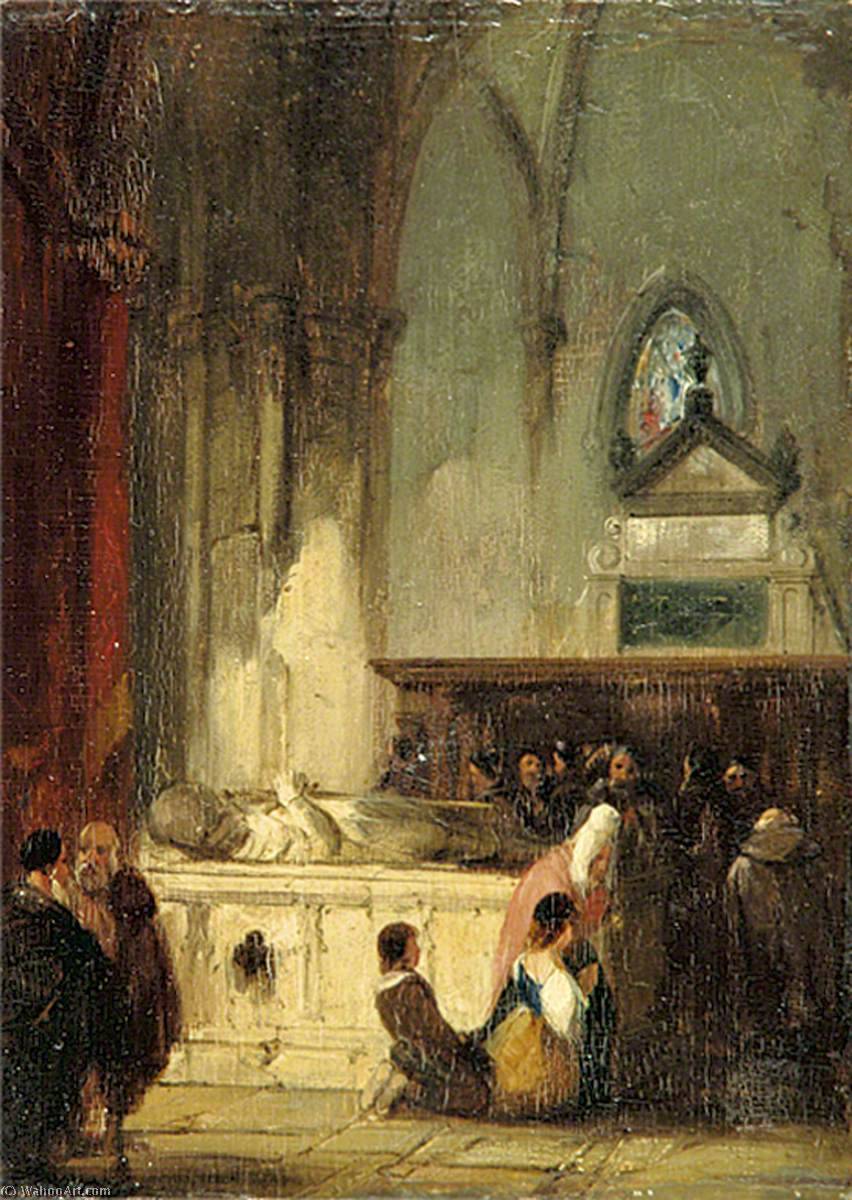 Tomb In The Church Of Saint Omer, France — Richard Parkes Bonington