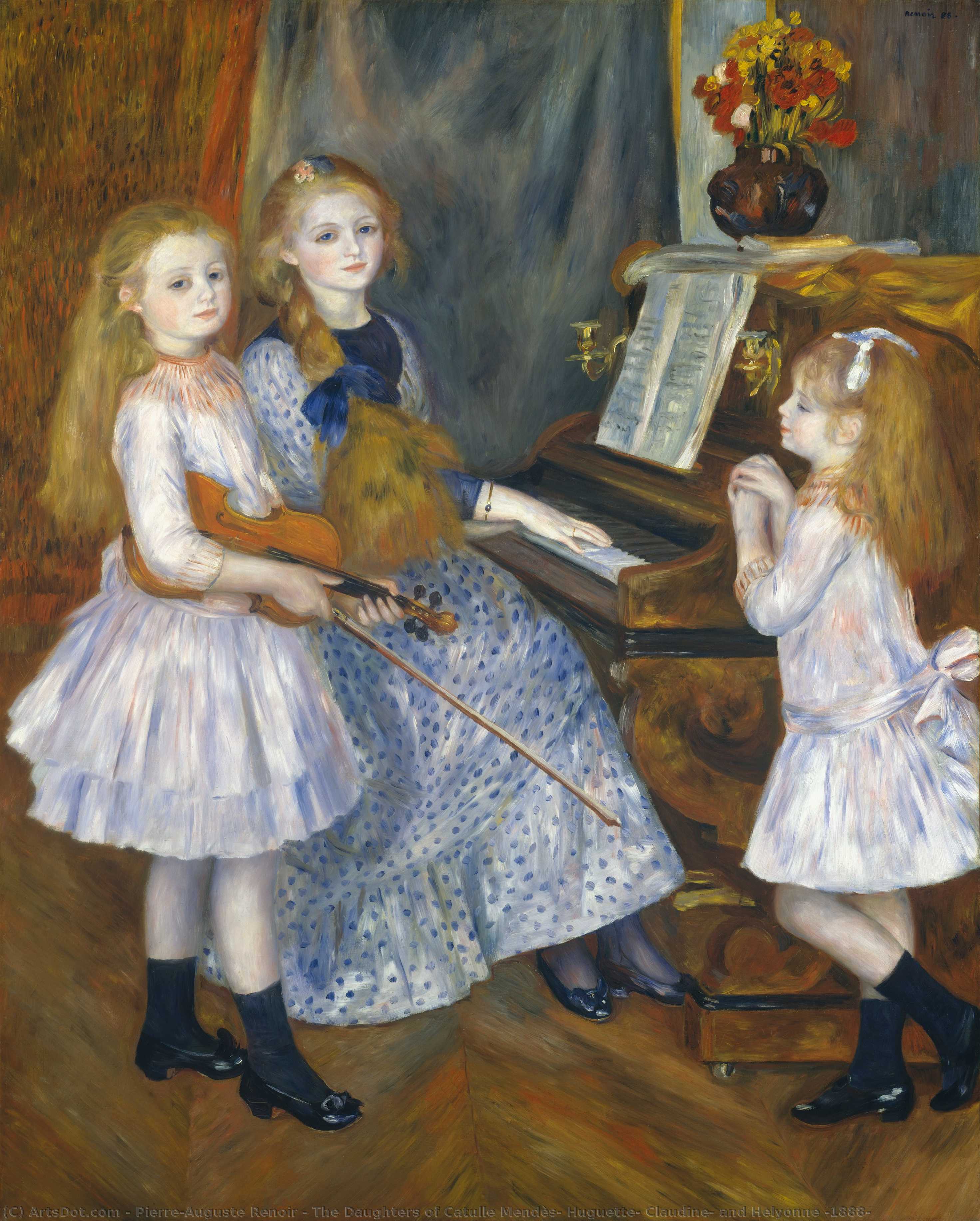 Die Töchter Von Catulle Mendès, Huguette, Claudine Und Helyonne — Pierre-auguste Renoir