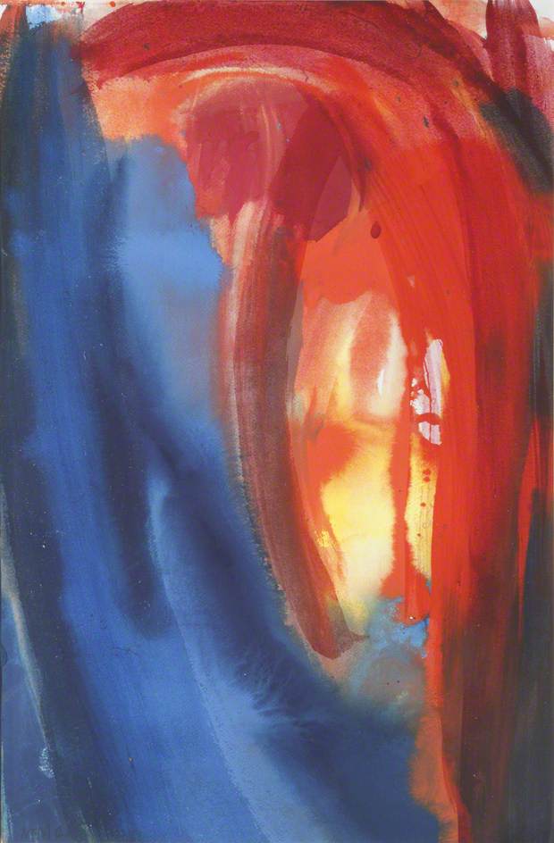 Red, Blue And Yellow Abstract — Mark Rowan Hull